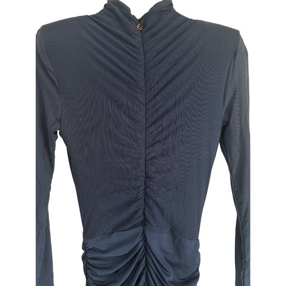 Nookie Enigma Mini Dress in Navy X-Small New Womens Long Sleeve Cocktail - Picture 7 of 11